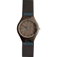 Groomsmen Set Of 12 Wooden Watches - Blue Energico - Dusty Saw