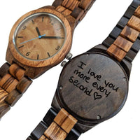 Groomsmen Set Of 12 Wooden Watches - Creativo - Dusty Saw