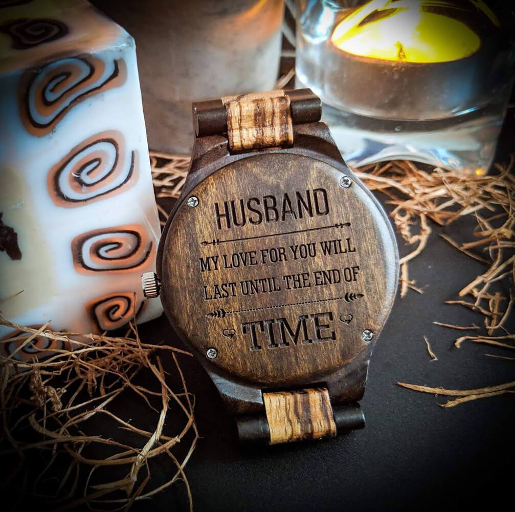 Wood watch hot sale for husband