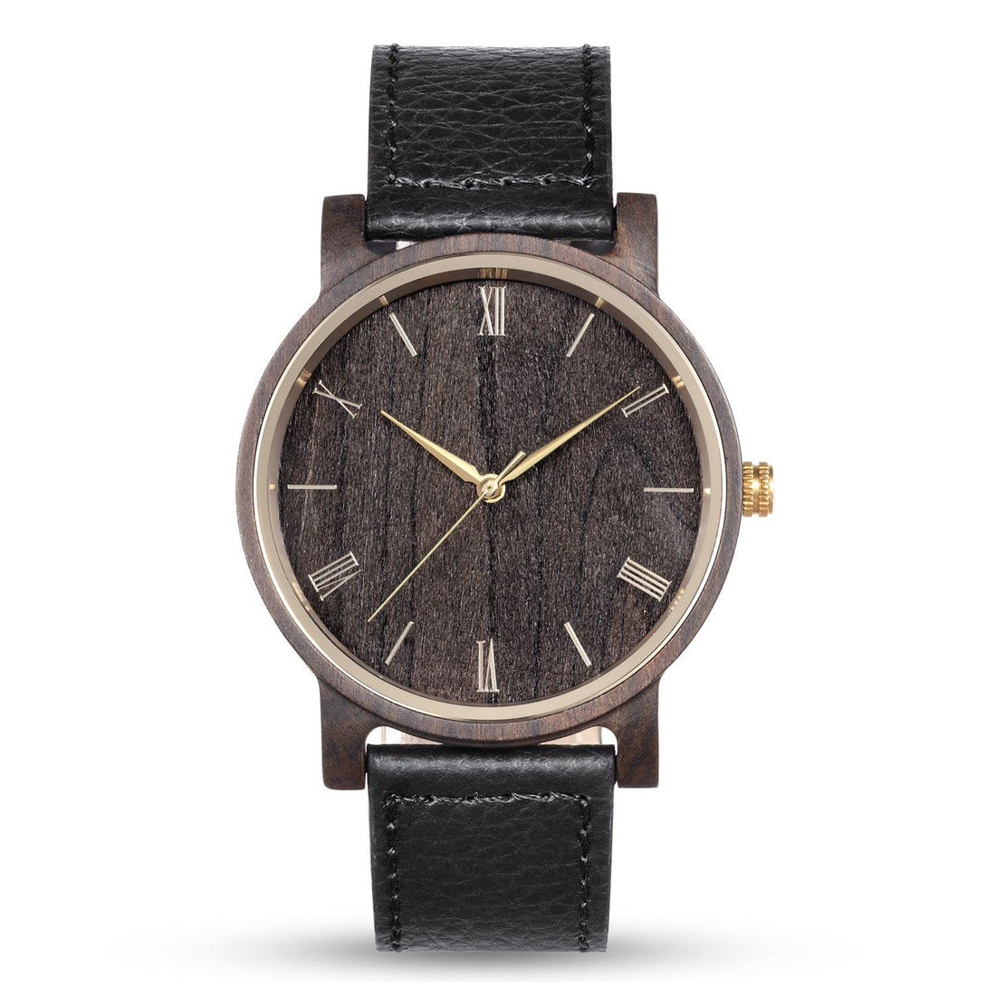 Groomsmen Set Of 4 Wooden Watches Black Arce - Dusty Saw