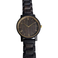 Groomsmen Set Of 5 Wooden Watches - Ebony Arce - Dusty Saw