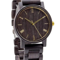 Groomsmen Set Of 5 Wooden Watches - Ebony Arce - Dusty Saw