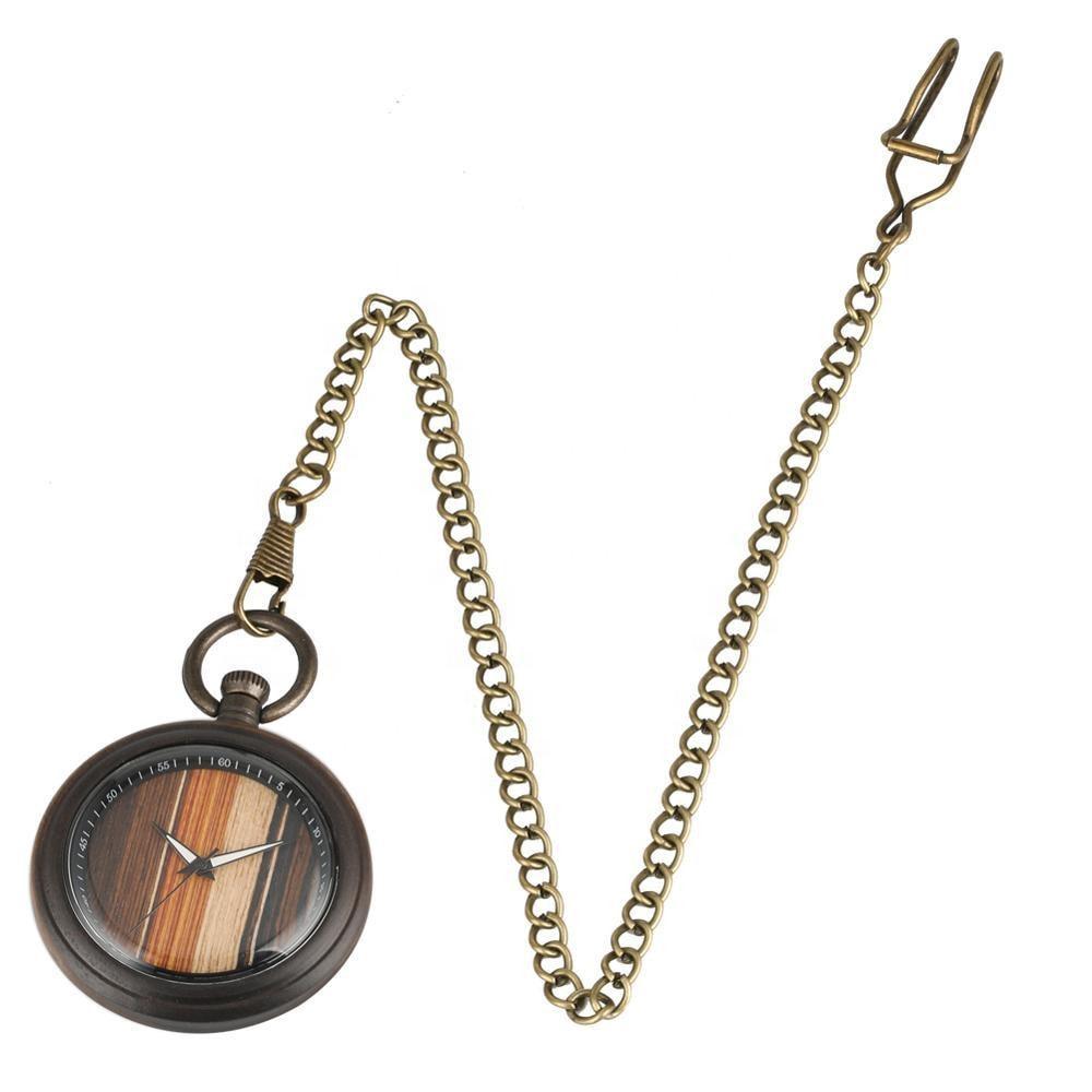 Groomsmen Set of 6 Wooden Pocket Watch | Valor - Dusty Saw