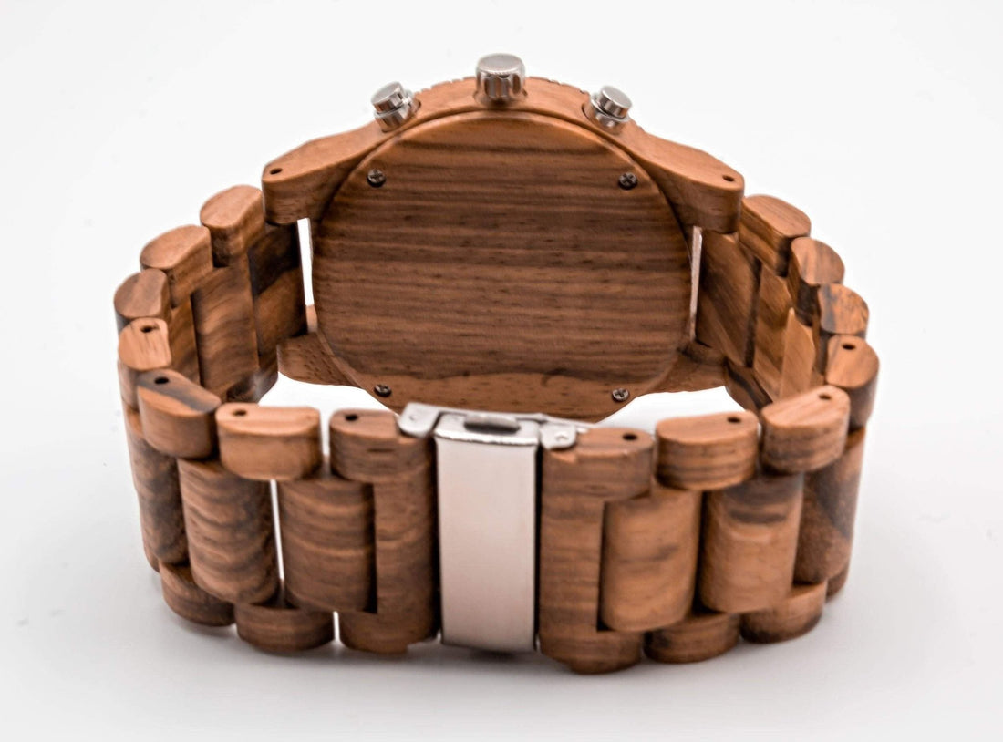 Groomsmen Set of 6 Wooden Watch Zebra | Multa - Dusty Saw