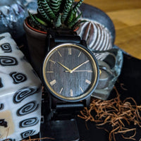 Groomsmen Set Of 7 Wooden Watches - Ebony Arce - Dusty Saw