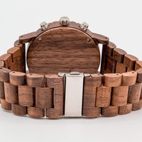 Groomsmen Set Of 8 Wooden Watch Walnut | Dulce - Dusty Saw