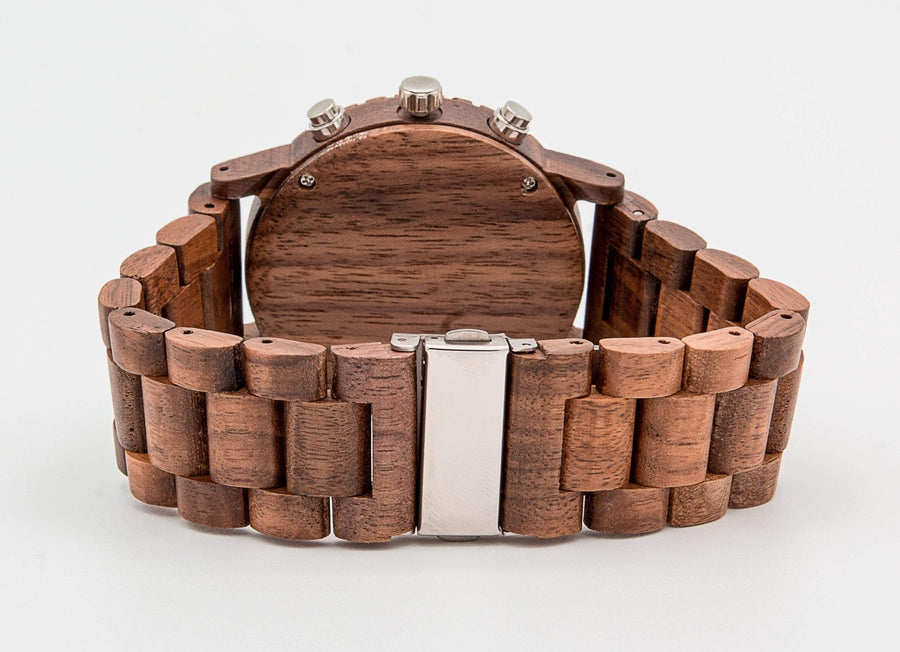 Groomsmen Set Of 8 Wooden Watch Walnut | Dulce - Dusty Saw