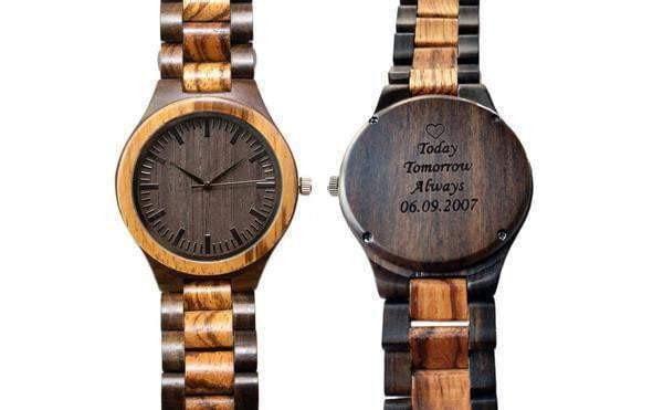 Groomsmen Set Of 8 Wooden Watches - Grandiose - Dusty Saw
