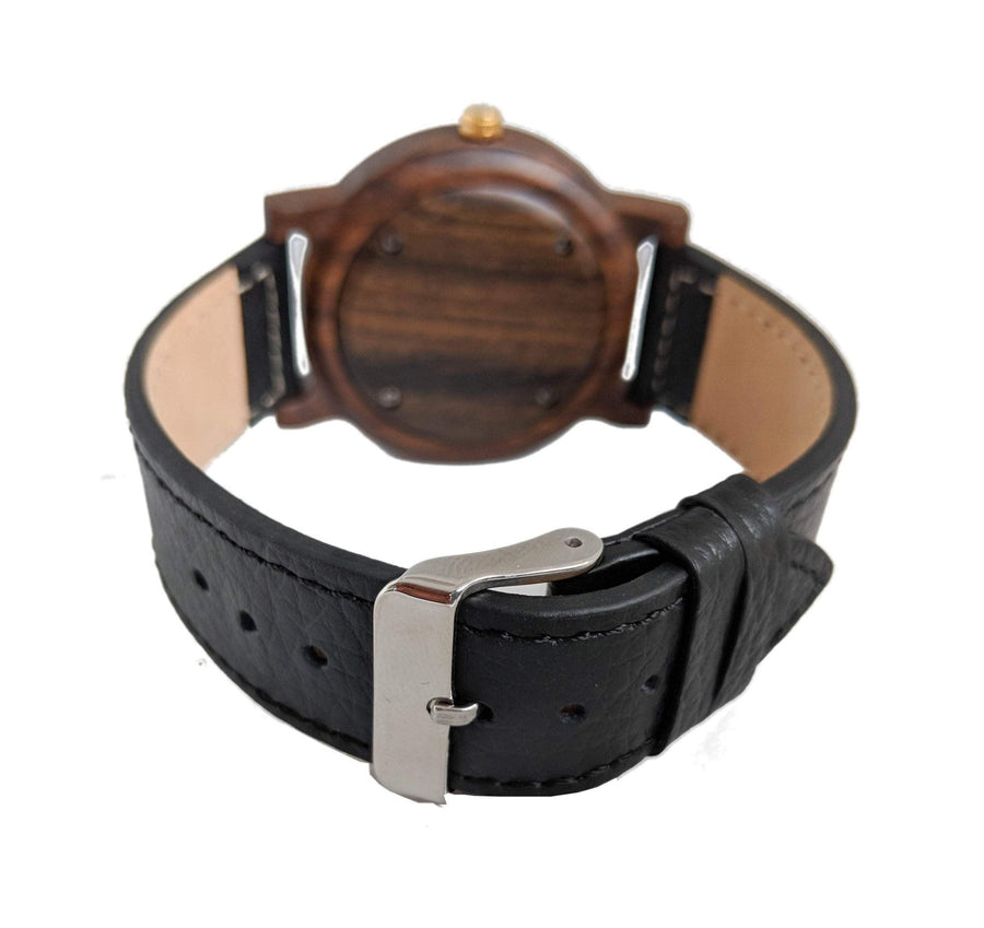 Groomsmen Set Of 9 Wooden Watches Black Arce - Dusty Saw