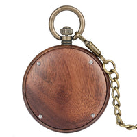 Wooden Pocket Watch | Clasico - Dusty Saw