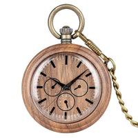 Wooden Pocket Watch | Perfecto - Dusty Saw