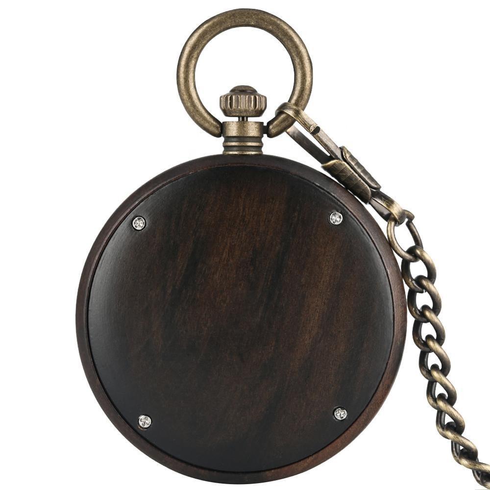 Wooden Pocket Watch | Tinto - Dusty Saw