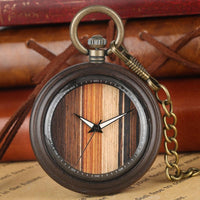 Wooden Pocket Watch | Valor - Dusty Saw