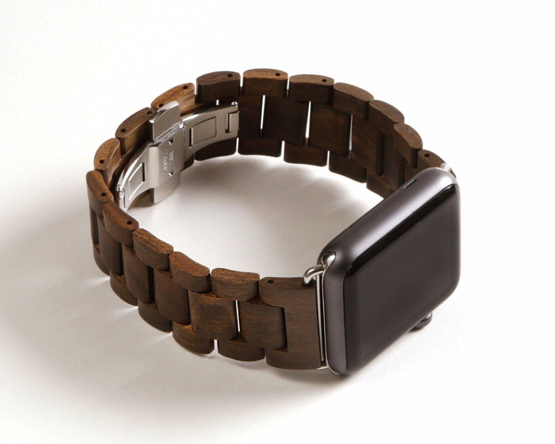 Wooden Watch Bands For Apple Watch 38mm - Dusty Saw