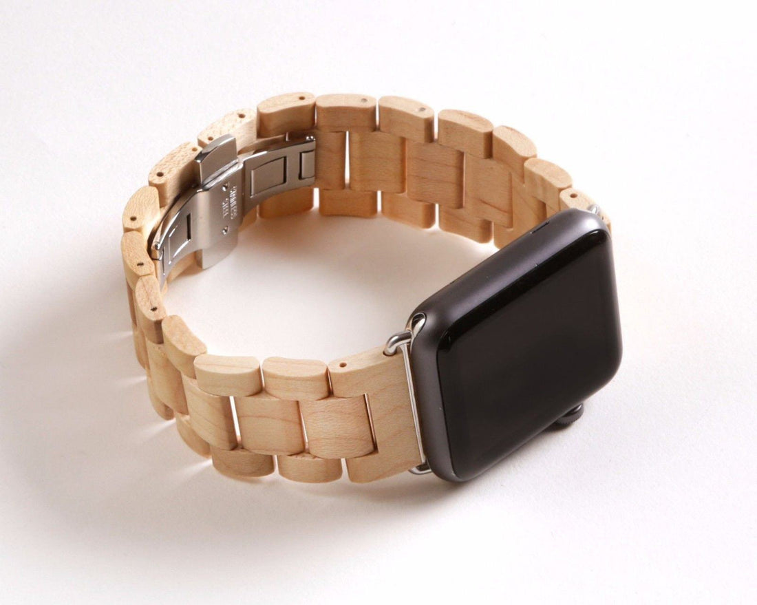 Wooden Watch Bands For Apple Watch 38mm - Dusty Saw