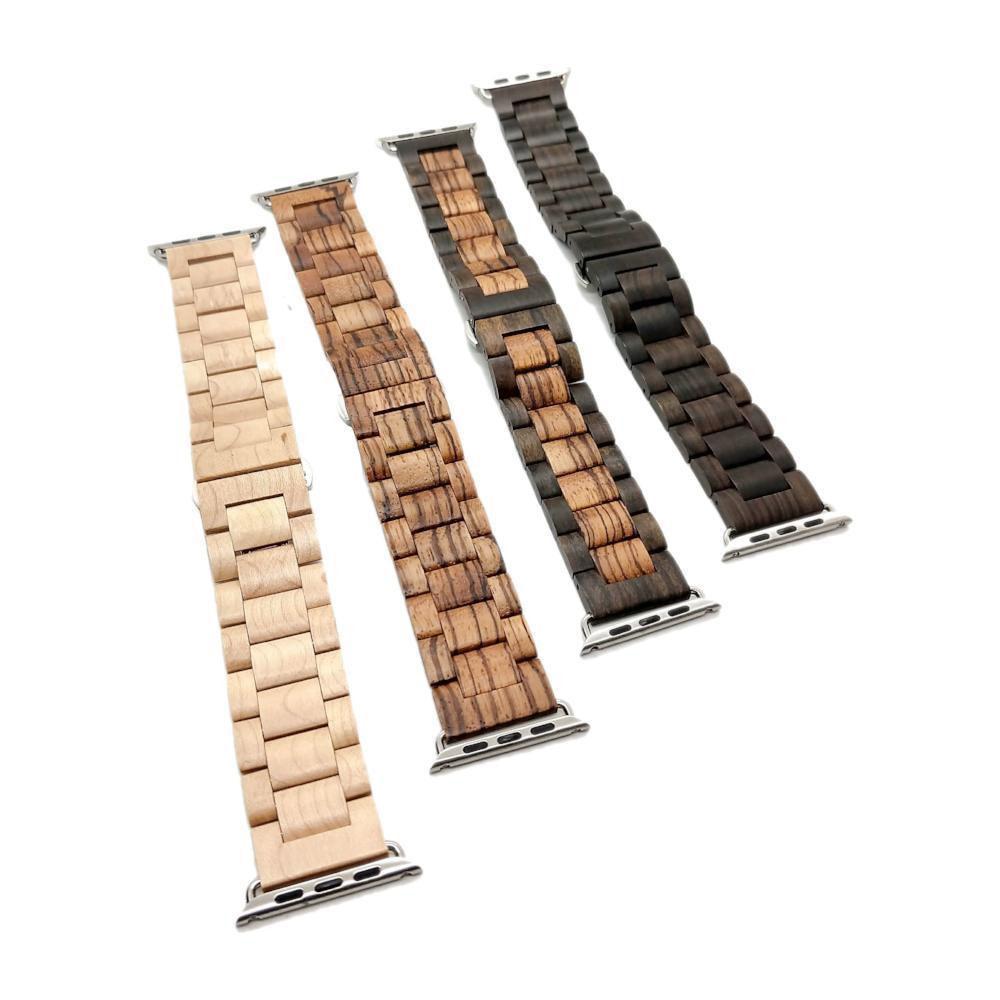 Wooden Watch Bands For Apple Watch 38mm - Dusty Saw