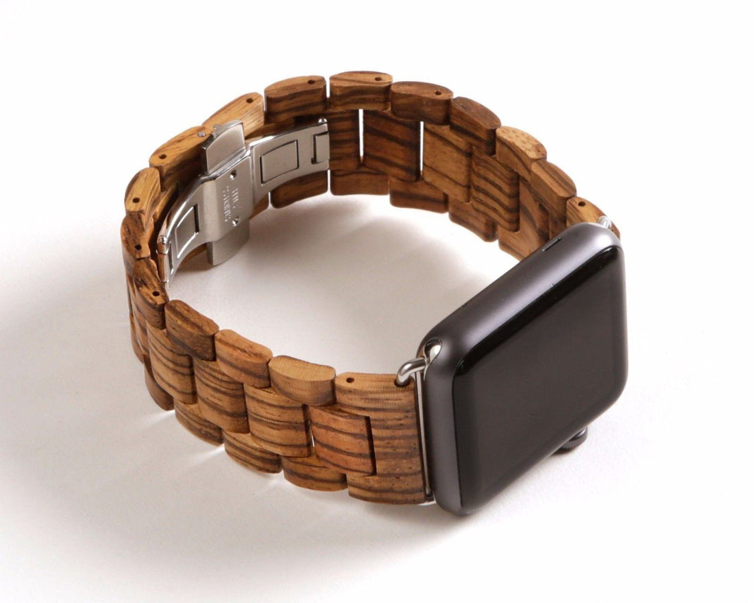 Wooden Watch Bands For Apple Watch 38mm - Dusty Saw