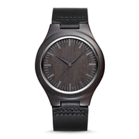 Wooden Watch Black | Energico - Dusty Saw