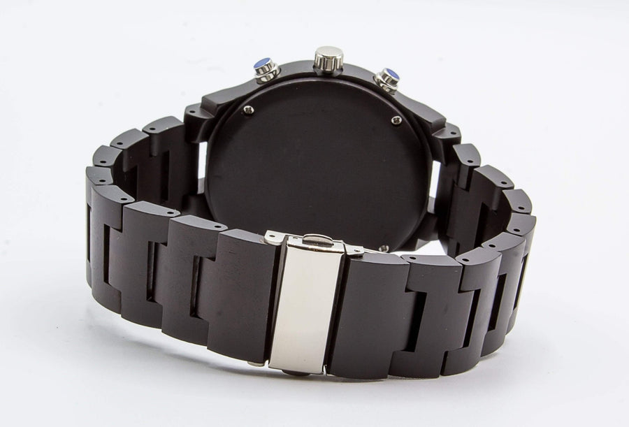 Wooden Watch Black | Excelente - Dusty Saw
