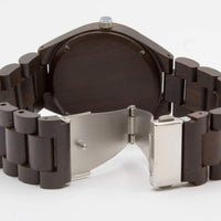 Wooden Watch Black | Grande - Dusty Saw