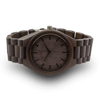 Wooden Watch Black | Grande - Dusty Saw