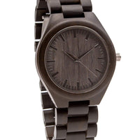 Wooden Watch Black | Grande - Dusty Saw