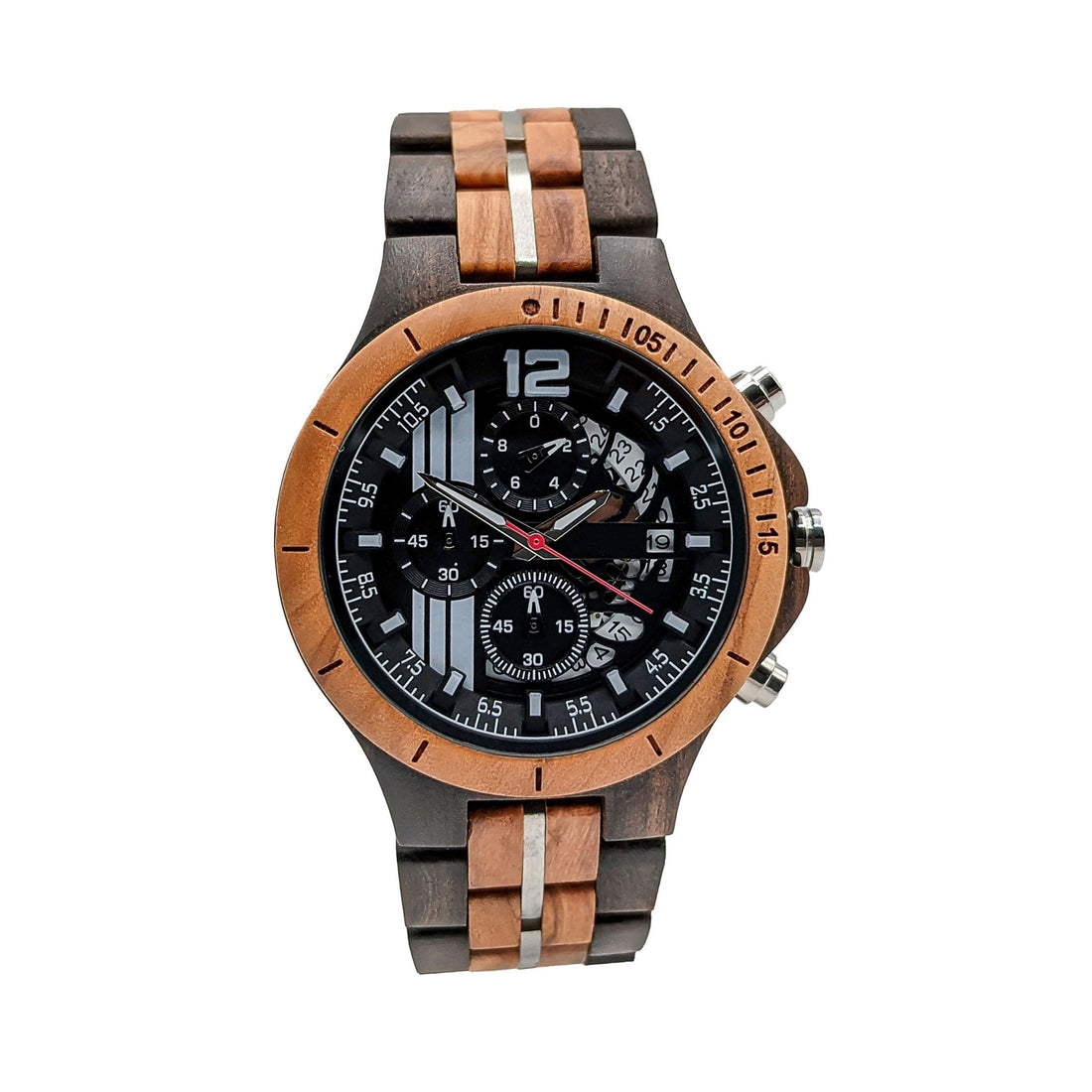 Wooden Watch Black Olive | Tinto - Dusty Saw