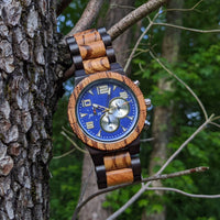 Wooden Watch Black | Perfecto - Dusty Saw