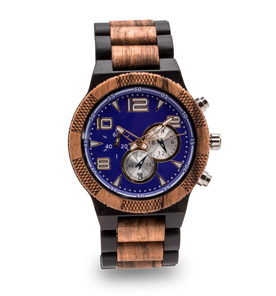 Wooden Watch Black | Perfecto - Dusty Saw