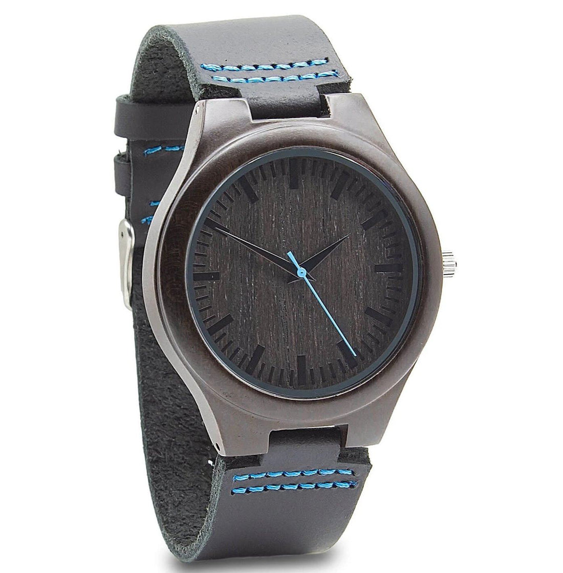 Wooden Watch Blue | Energico - Dusty Saw