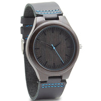 Wooden Watch Blue | Energico - Dusty Saw