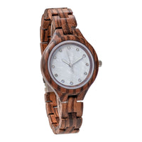 Wooden Watch | Glamor (white) - Dusty Saw