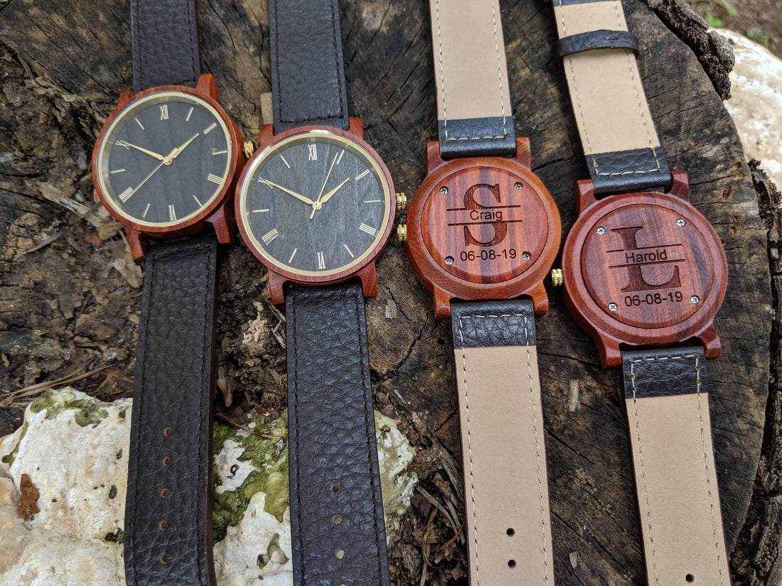 Wooden Watch Red | Arce - Dusty Saw