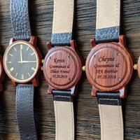 Wooden Watch Red | Arce - Dusty Saw