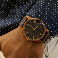 Wooden Watch Red | Arce - Dusty Saw