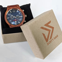 Wooden Watch Red | Audaz - Dusty Saw