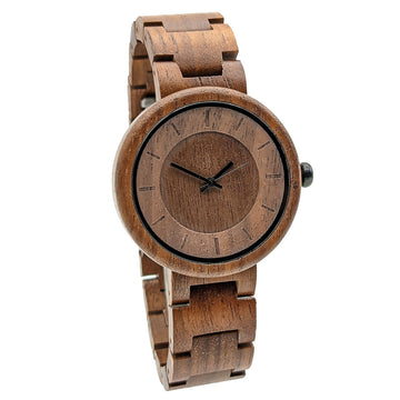 Wooden Watch Walnut | Glosa - Dusty Saw