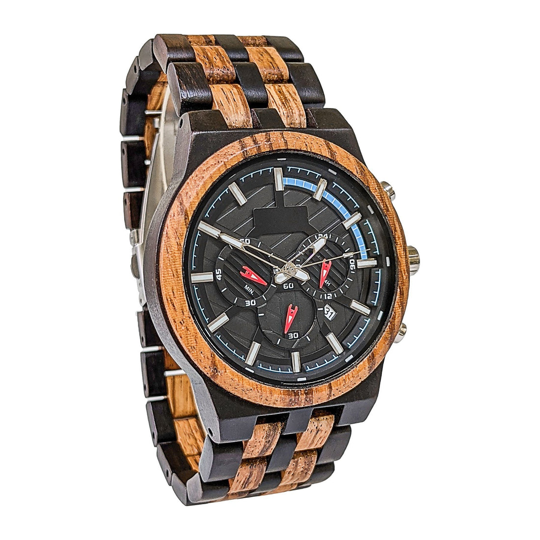 Wooden Watch Zebra Black | Digno - Dusty Saw