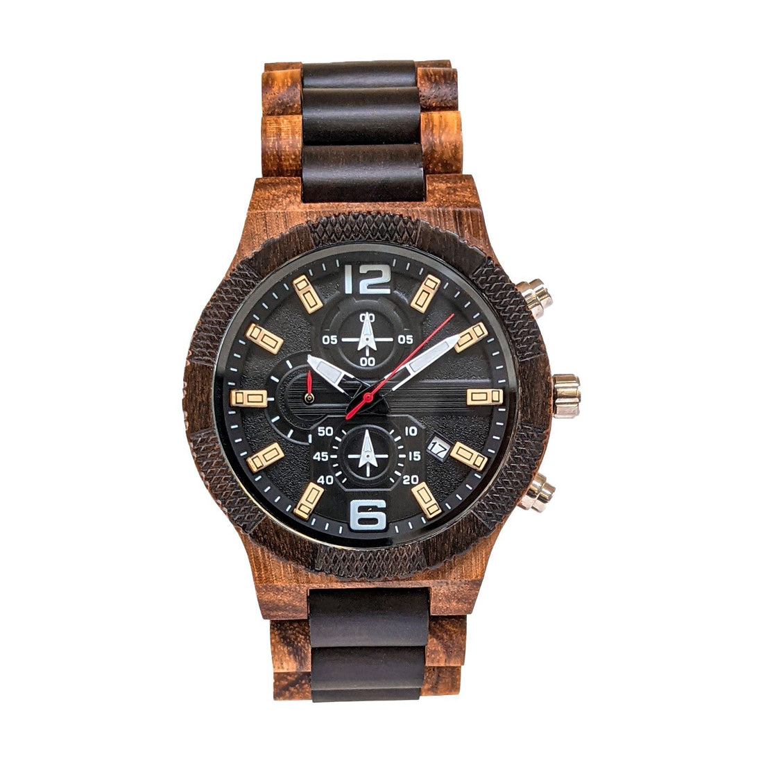 Wooden Watch Zebra Black | Positivo - Dusty Saw