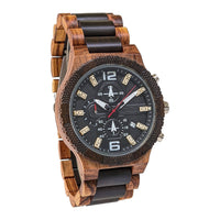 Wooden Watch Zebra Black | Positivo - Dusty Saw