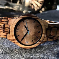 Wooden Watch Zebra | Fiel - Dusty Saw