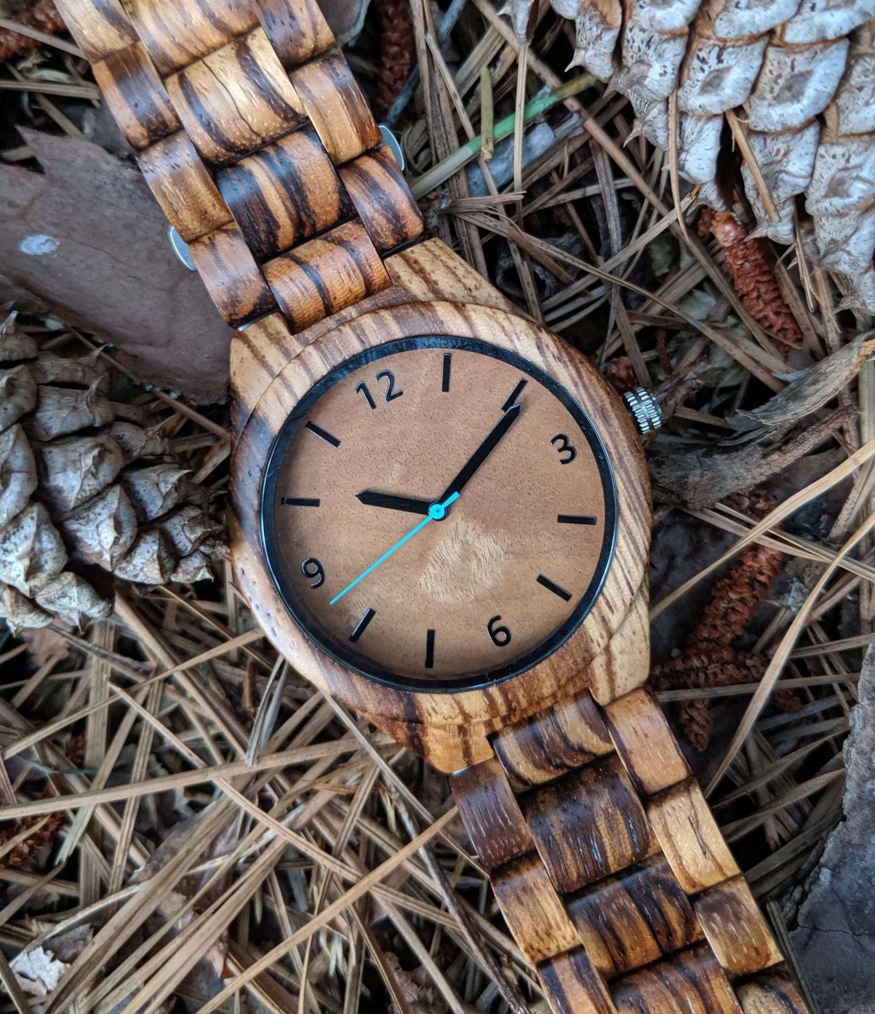 Zebra wood outlet watch